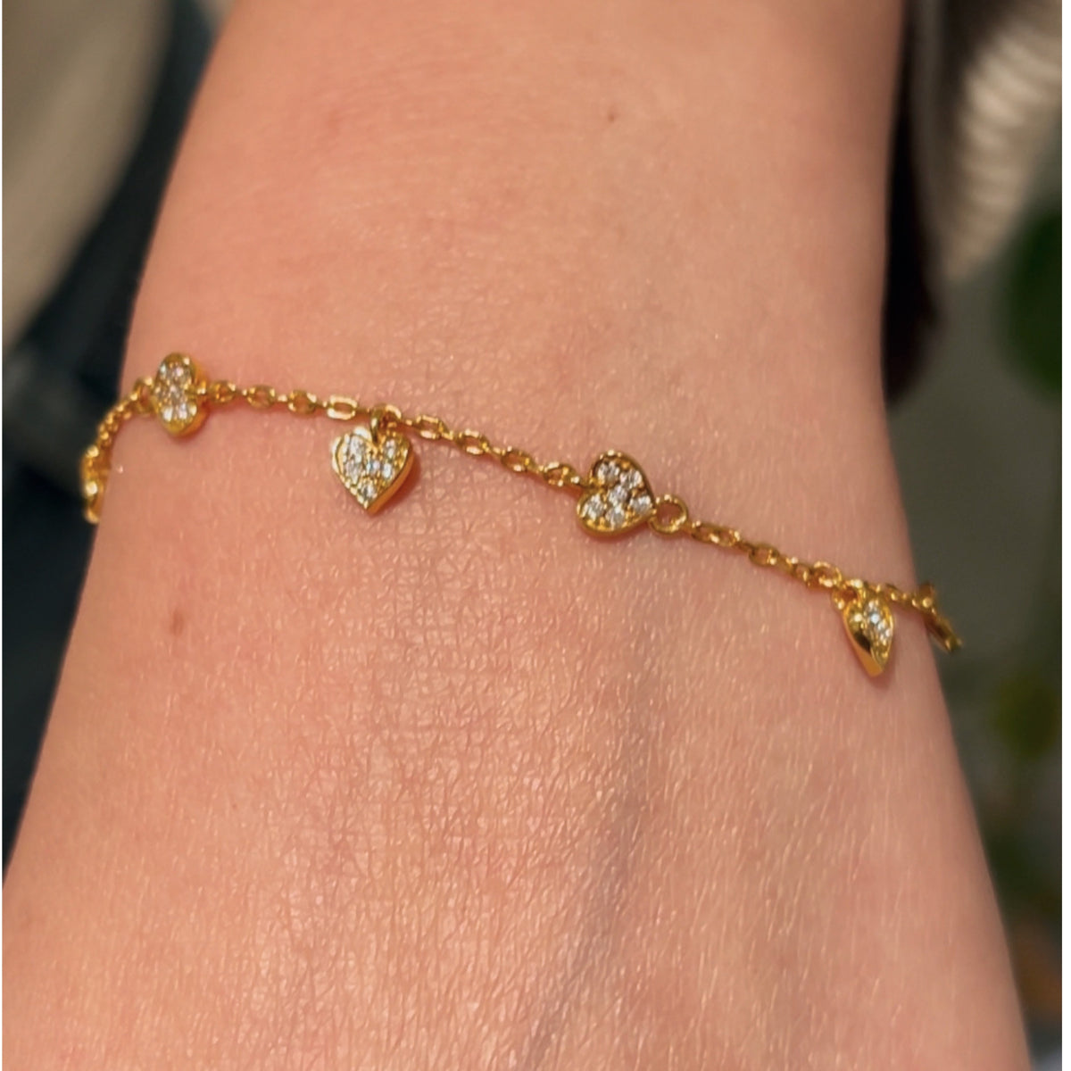 Where There Is Love, There Is Magic' Heart Bracelet In Sterling Silver image 1