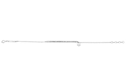 Illuminess™ Sterling Silver Diamond Bar Bracelet image 3
