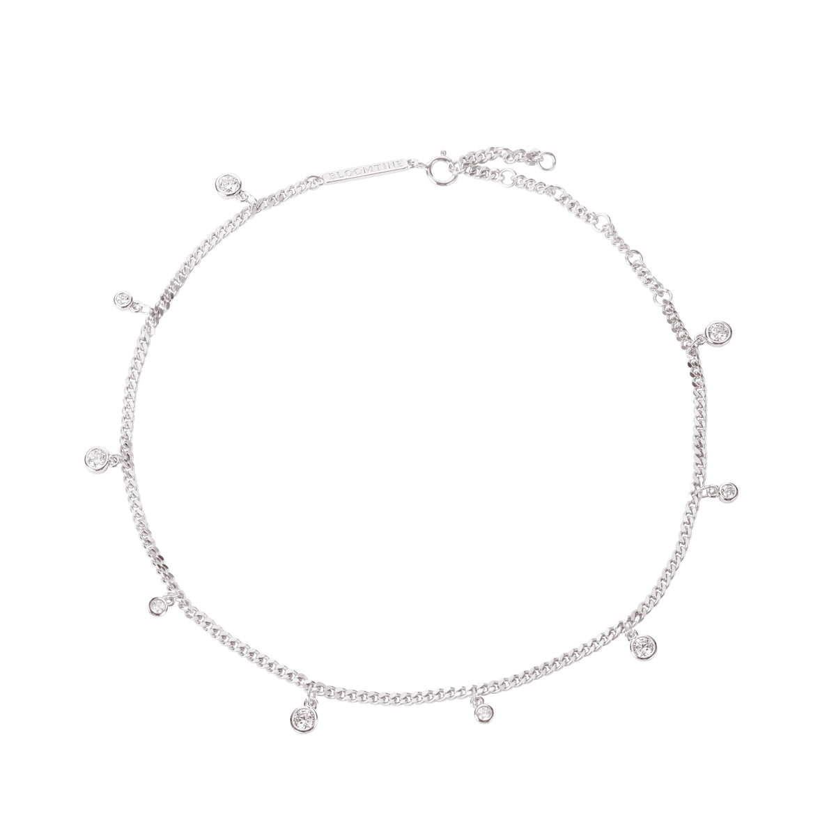 Illuminess™ Premium Sterling Silver 'Apah Water Goddess' Droplet Anklet image 2
