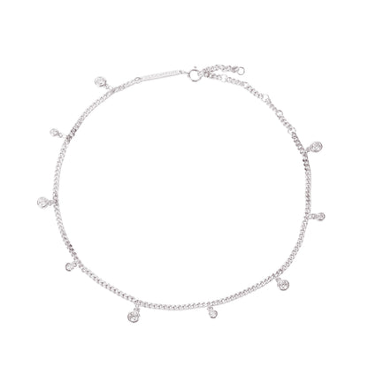 Illuminess™ Premium Sterling Silver 'Apah Water Goddess' Droplet Anklet image 2