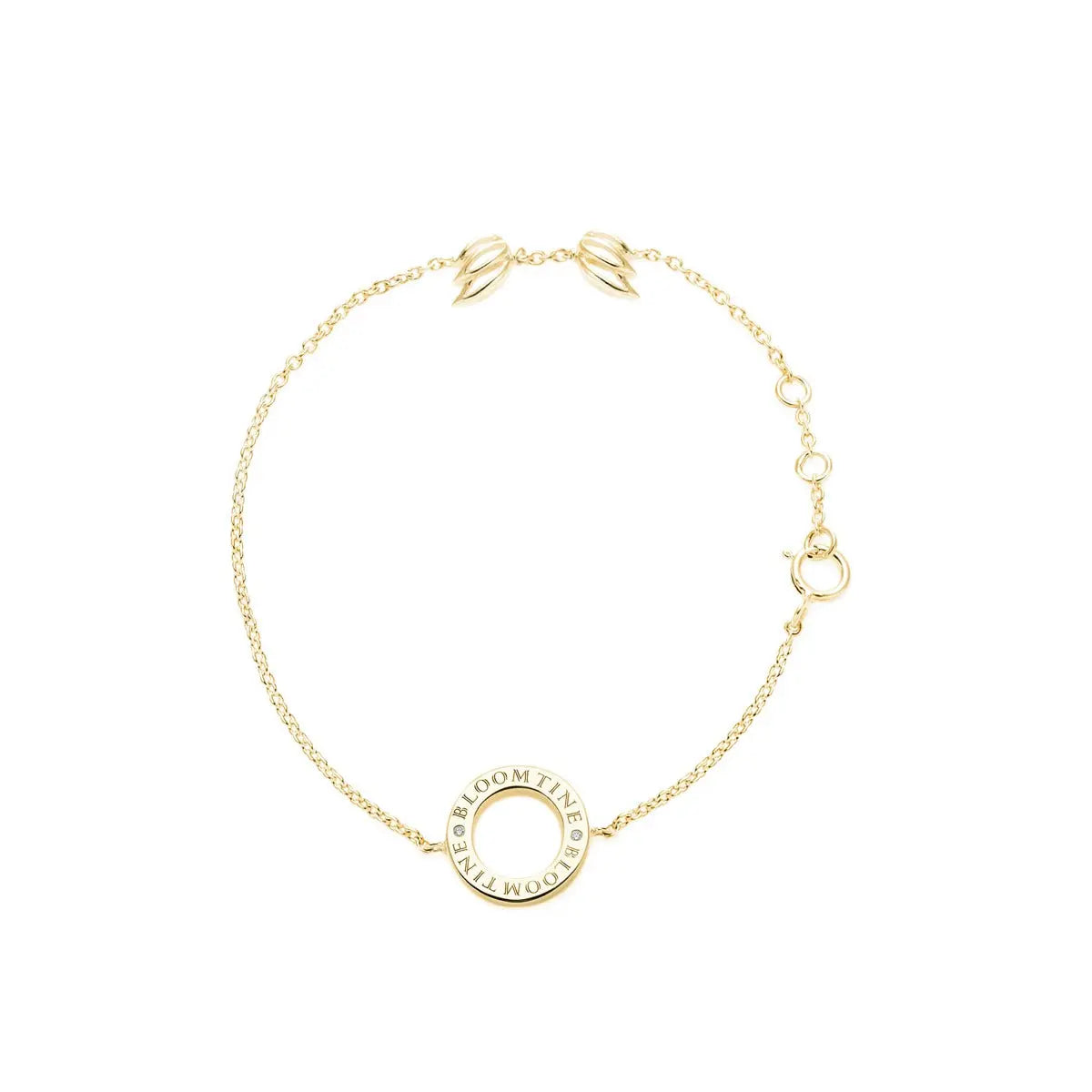 Mini Halo Wings™ Diamond Gold Vermeil Angel Bracelet image 3