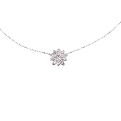 Eternal Bloom™ 14K White Gold Diamond Flower Choker / Necklace BLOOMTINE | Earth Angel HQ