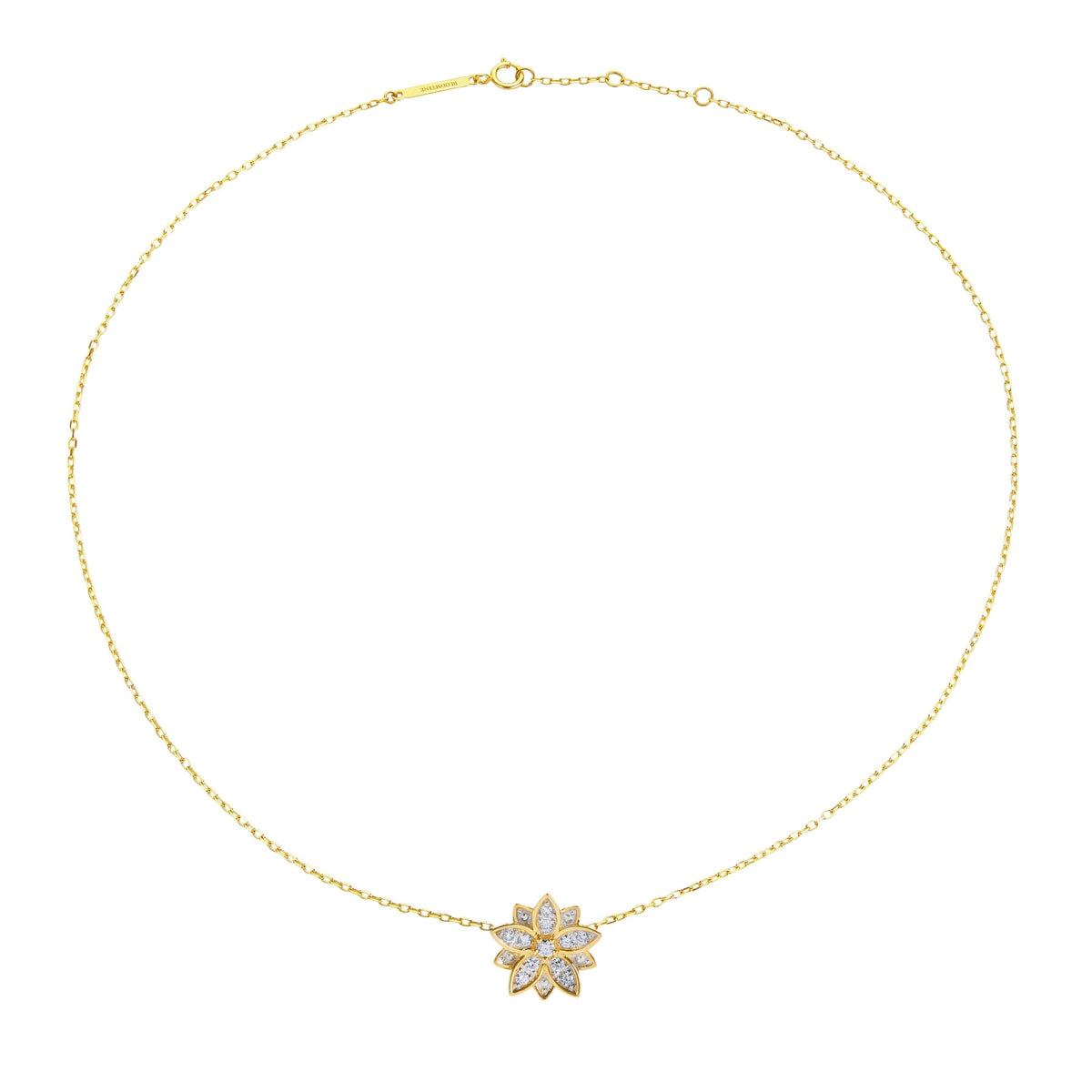 Eternal Bloom™ 14K Gold Diamond Flower Choker / Necklace BLOOMTINE | Earth Angel HQ