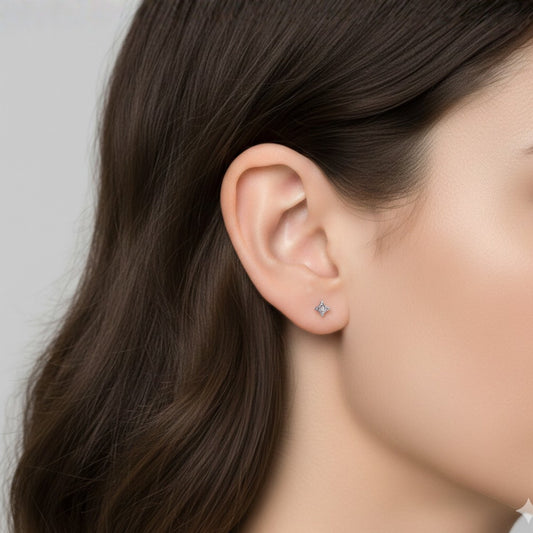 Illuminess™ Mini Sterling Silver Star Studs BLOOMTINE | Earth Angel HQ