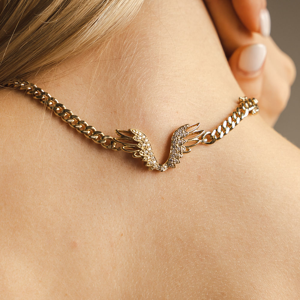 Archangel Choker™ in Gold Vermeil BLOOMTINE | Earth Angel HQ