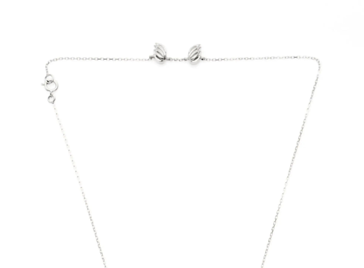Mini Halo Wings™ Sterling Silver Diamond Angel Necklace image 10