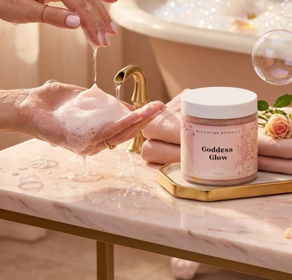 Indulgent Goddess Glow Foaming Scrub - Coconut Vanilla BLOOMTINE