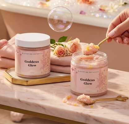 Indulgent Goddess Glow Foaming Scrub - Coconut Vanilla BLOOMTINE