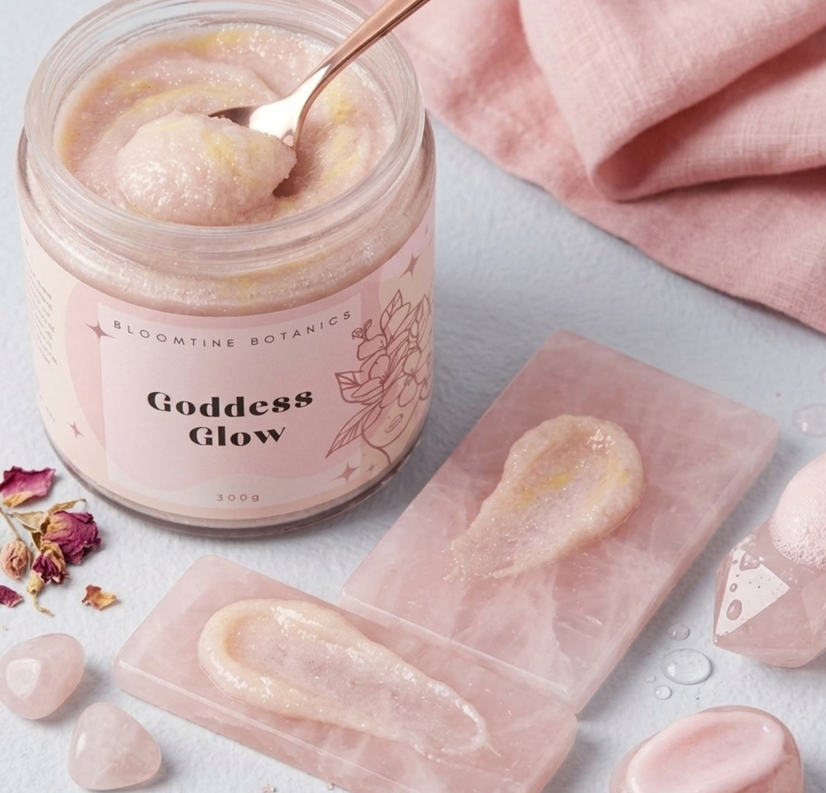 Indulgent Goddess Glow Foaming Scrub - Coconut Vanilla BLOOMTINE