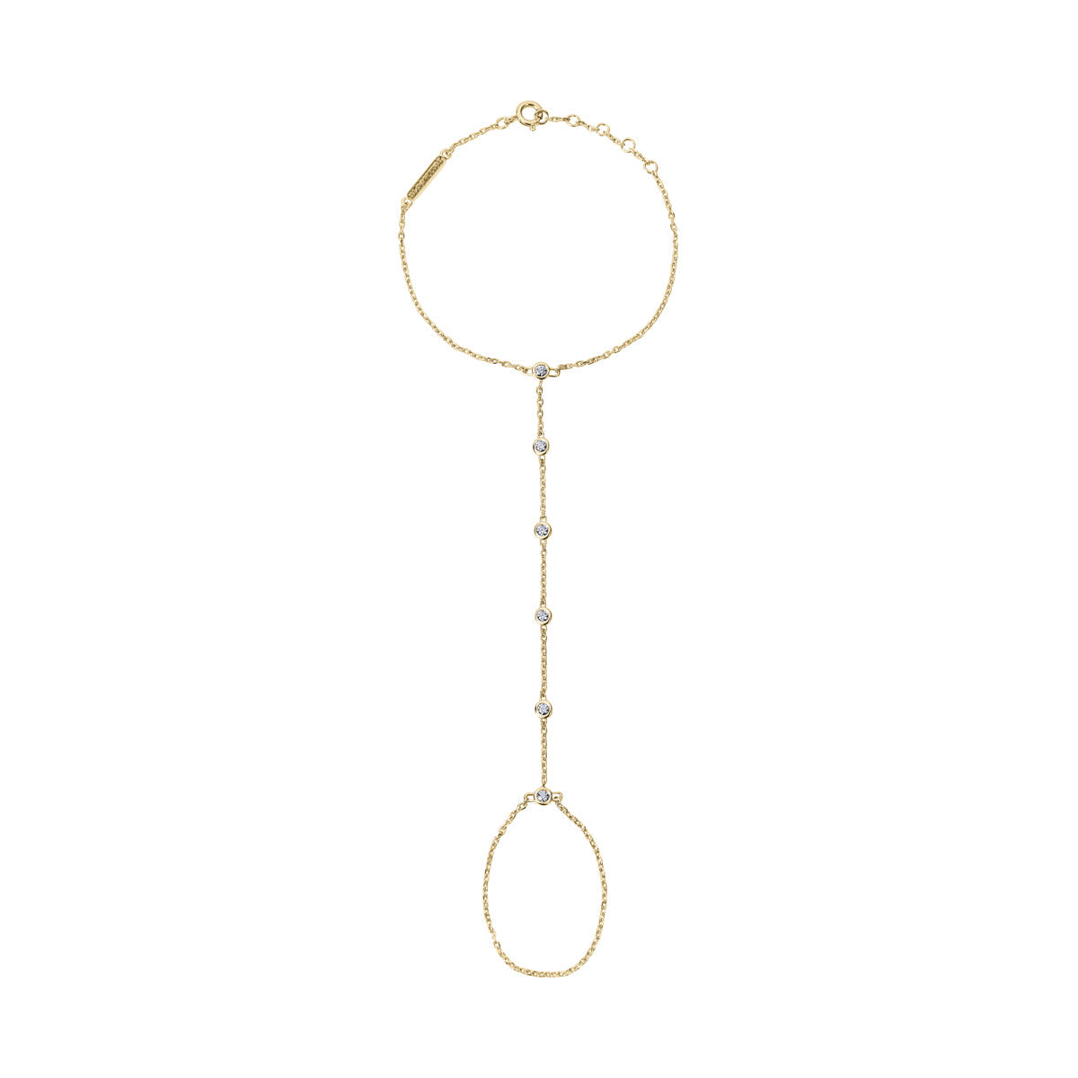 Illuminess™ Premium Gold Vermeil Sparkle Hand Chain BLOOMTINE | Earth Angel HQ