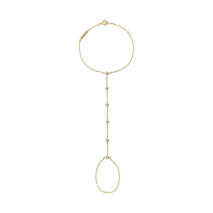 Illuminess™ Premium Gold Vermeil Sparkle Hand Chain BLOOMTINE | Earth Angel HQ