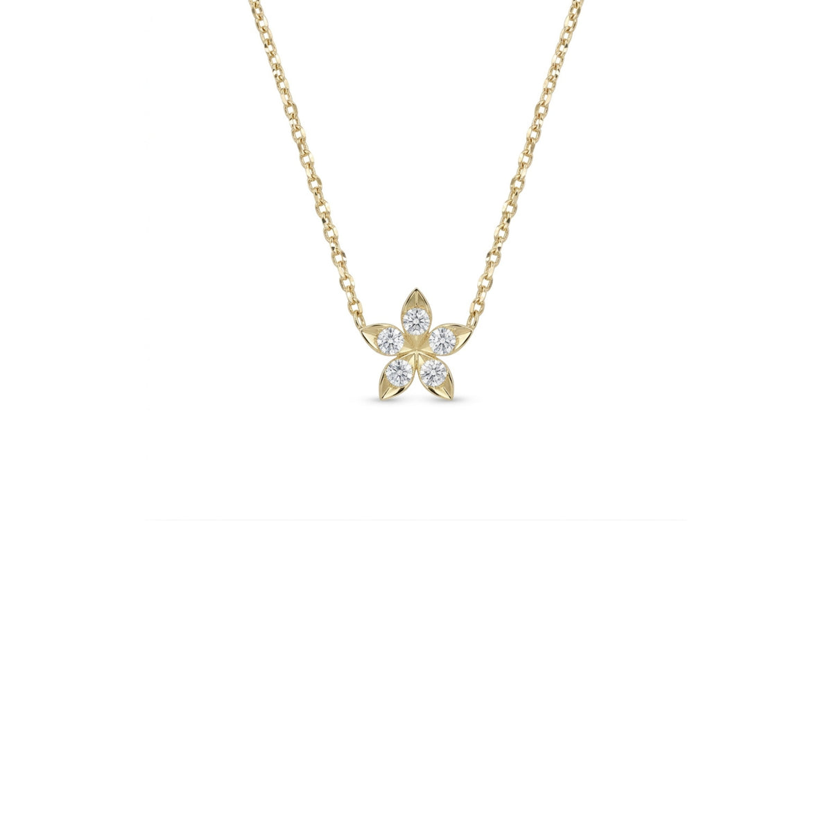 Mini Eternal Bloom™ Sterling Silver Flower Necklace | Ethereal Moissanite Pendant BLOOMTINE | Earth Angel HQ