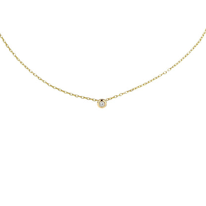 Illuminess™ Gold Vermeil 'Light Inside Her' Single Stone Necklace